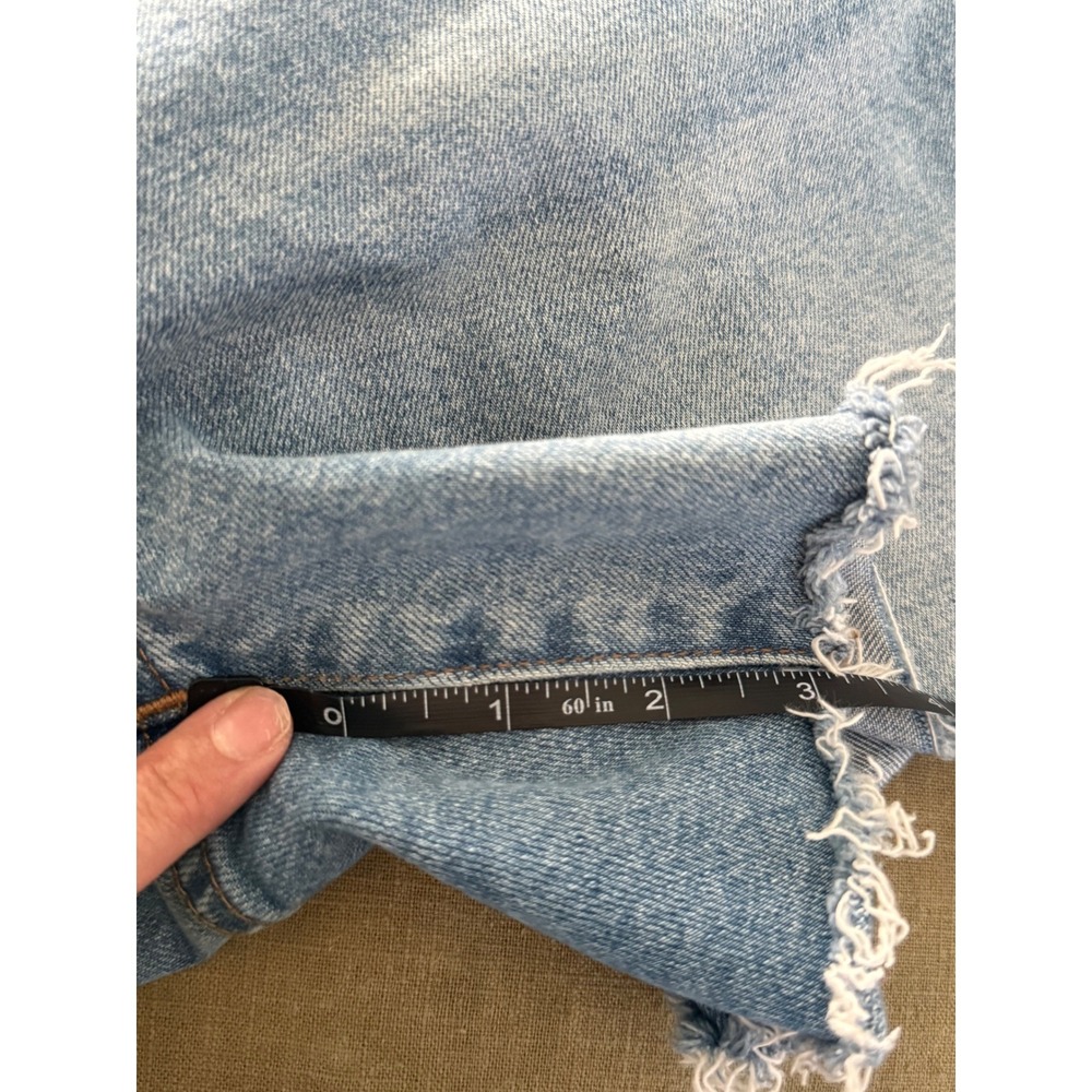 Madewell The Perfect Mid-Length Jean Shorts‎ 25 High Rise Raw Hem Denim - Picture 7 of 7